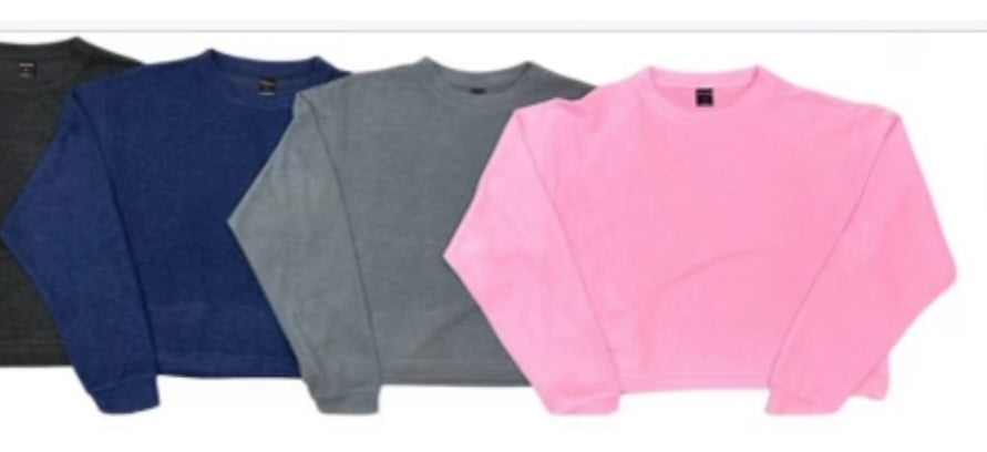 Suzette Junior Cuddle Soft Sweatshirt- Navy, Grey, Pink