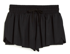 Tween Fly Away Shorts-Black