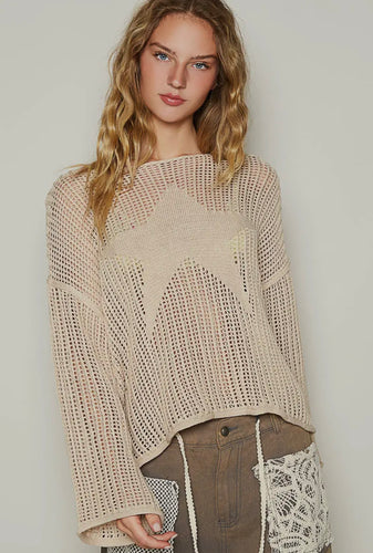 Star Crochet Sweater