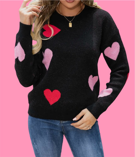 Black Heart Sweater