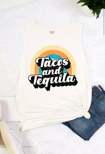 Tacos & Tequila Muscle Tee