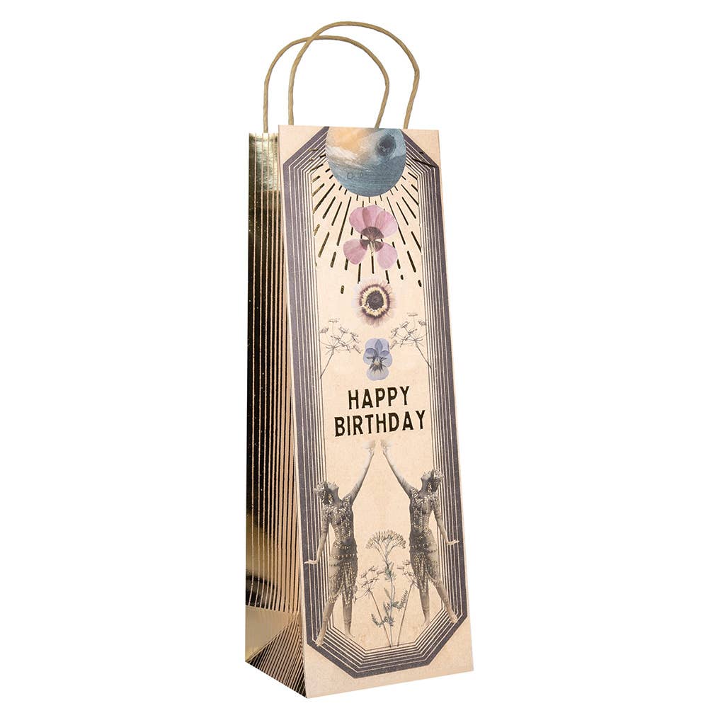 Wine Gift Bag - Birthday Cups